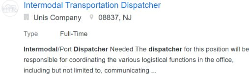 Demand for Intermodal Dispatchers